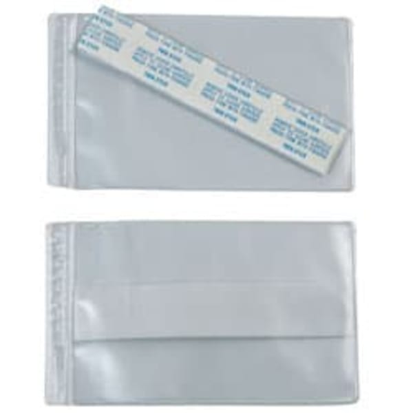 SuperScan Vinyl Envelope, 3in x 5in, Clear, Pack Of 50