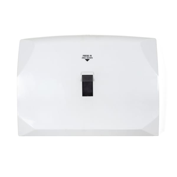 Hospeco Health Gards Lever Activated Toilet Seat Cover Dispenser System, White