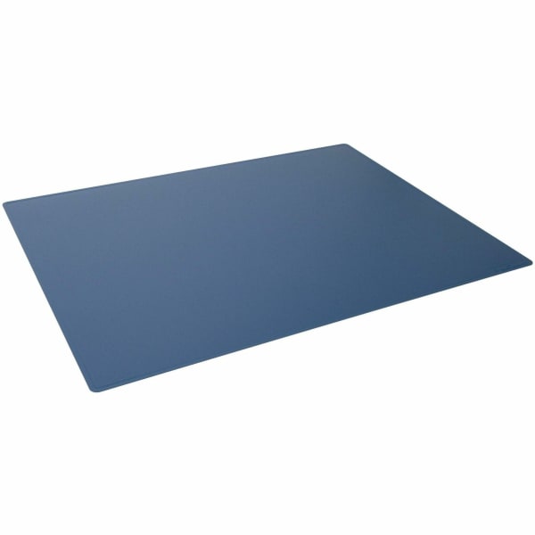 DURABLE Contoured Edge Desk Mat - Office - 19.69in Length x 25.59in Width - Rectangular - Polypropylene, Plastic - Dark Blue - 1 Each
