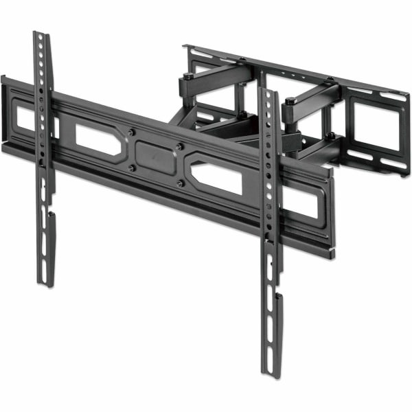 Manhattan TV & Monitor Mount, Wall, Full Motion, 1 screen, Screen Sizes: 37-65in, Black, VESA 100x100 to 600x400mm, Max 40kg, LFD, Tilt & Swivel with 3 Pivots, Lifetime Warranty - Bracket - for LCD TV / curved LCD TV - steel - black