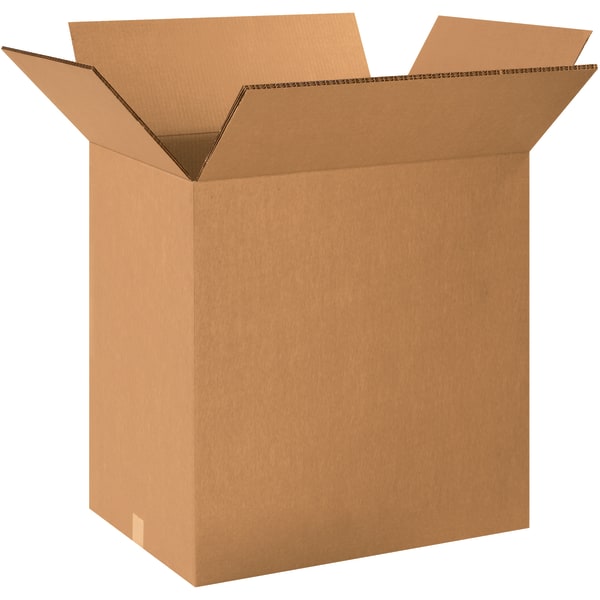 Partners Brand Double-Wall Heavy-Duty Corrugated Cartons, 24in x 18in x 24in, Kraft, Box Of 10