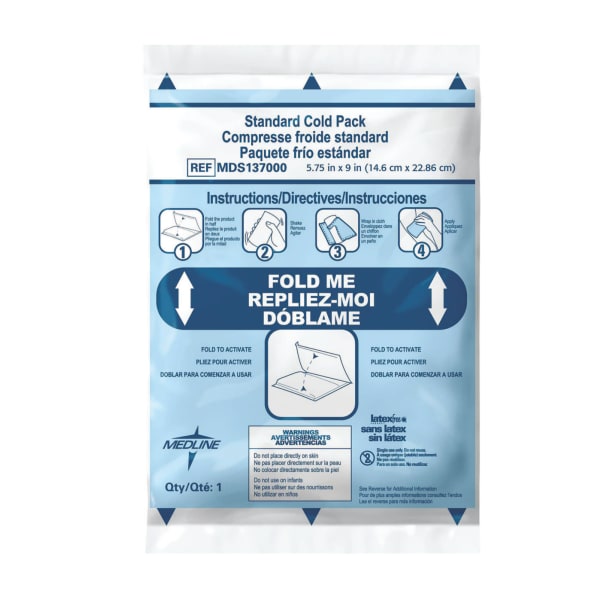Medline Standard Instant Cold Packs, 5 3/4in x 9in, Case Of 24