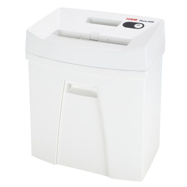 HSM Pure 220c Cross-Cut Shredder - Cross Cut - 7-8 Per Pass - 5.3 gal Waste Capacity