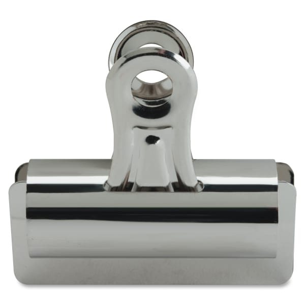 Sparco Boston Bulldog Clips, Size 4, 3in Wide, 1in Capacity, Silver, Box Of 12
