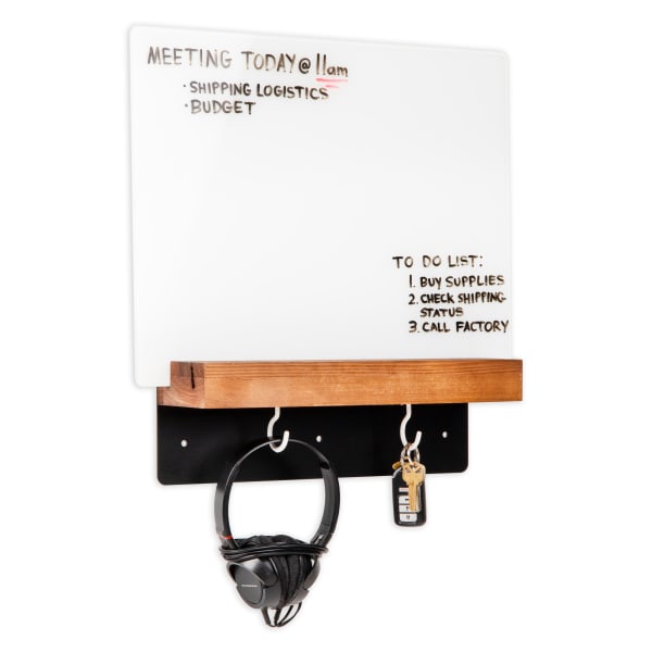Mind Reader Dry-Erase Whiteboard Message Center, 18in x 14in, White