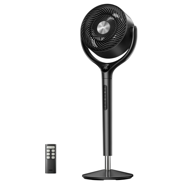 Dreo 9in Air Circulator Pedestal Floor Fan, Black, Total Qty 1, DRHPF022