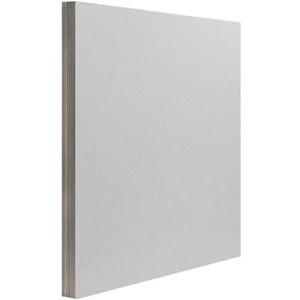 JAM Paper Letter Matte Paper, Light Gray, Letter (8.5in x 11in), 50 Sheets Per Pack, 28 Lb
