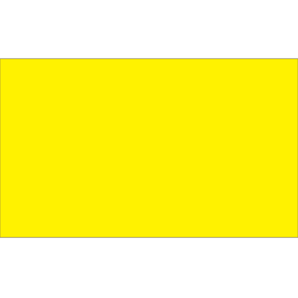 Tape Logic WriteOn Inventory Labels, DL632L, Rectangle, 5in x 3in, Fluorescent Bright Yellow, Roll Of 500