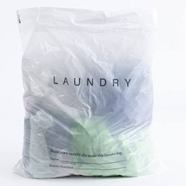 MultiPlast Systems Generic Draw Tape Laundry Bags, 18in x 19in, Clear, Case Of 1,000 Bags