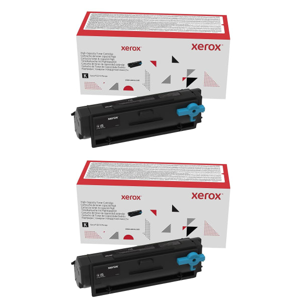 Xerox Original Black High Yield Laser Toner Cartridges, Pack Of 2 Cartridges, 006R043772PK-OD