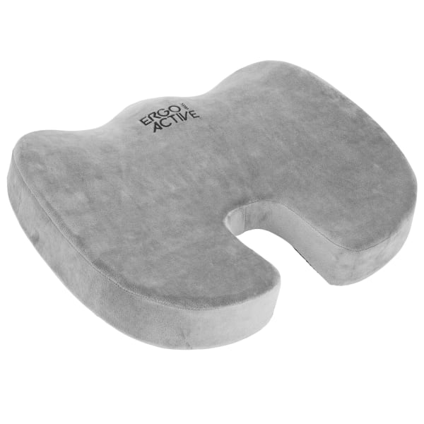 Mount-It! ErgoActive Cooling Gel Seat Cushion, Foam, 13-13/16inH x 17-3/4inW x 3inD, Gray