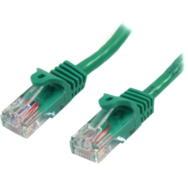 StarTech.com 6 ft Green Cat5e Snagless UTP Patch Cable  - 6ft Cat5e Patch Cable - 6ft Cat 5e patch cable - 45PATCH6GN