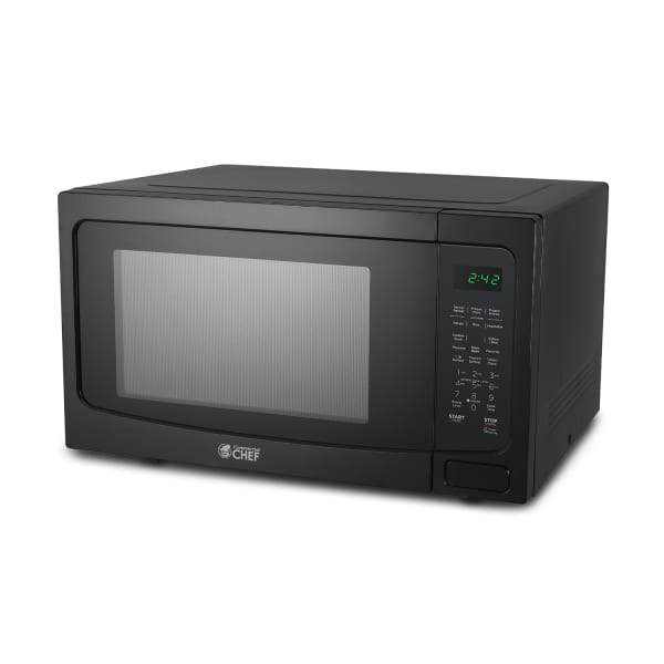 Commercial Chef 1.6 Cu. Ft. Countertop Microwave Oven, Black