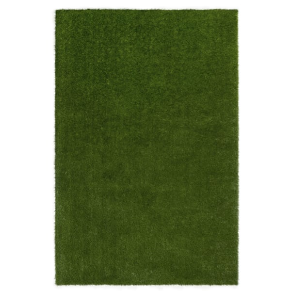 Joy Carpets Kid Essentials Artificial Grass Rectangle Area Rug, 4ft x 6ft, GreenSpace