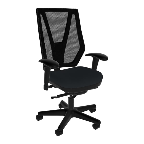 Sitmatic GoodFit Mesh High-Back Chair, Lower Seat Height, Black