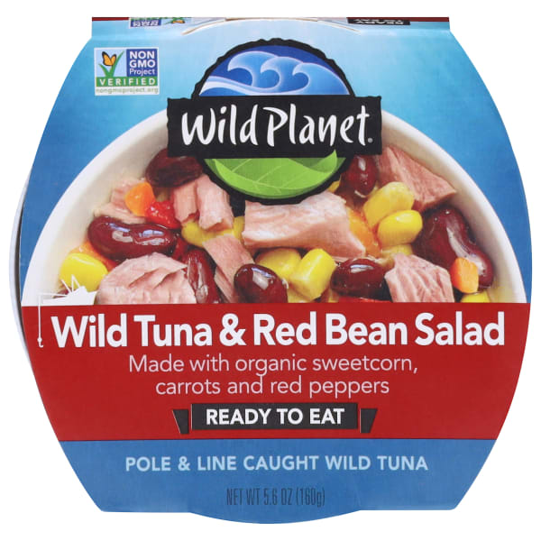 Wild Planet Tuna Salad, Red Bean, 5.6 oz, Total Qty 9