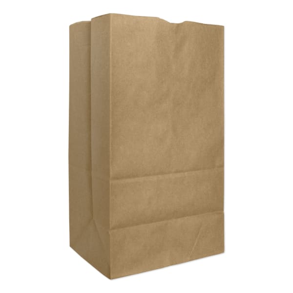 General Grocery Paper Bags, 15-15/16inH x 8-1/4inW x 6-3/16inD, Kraft Brown, Pack Of 500 Bags