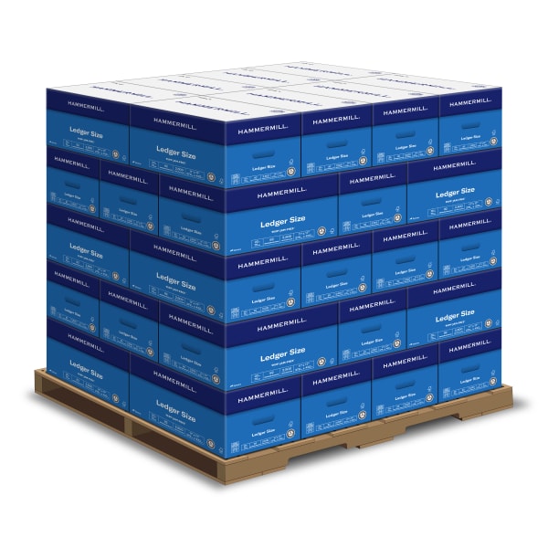 Hammermill Printer & Copy Paper, 400 Reams, Ledger (11in x 17in), 200000 Sheets Per Pallet, 20 Lb, 92 Brightness