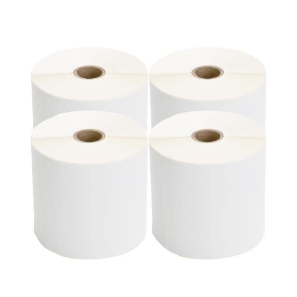 TSC Thermal Transfer Labels, Rectangular, 4in x 6in, White, 450 Labels Per Roll, Pack Of 4 Rolls