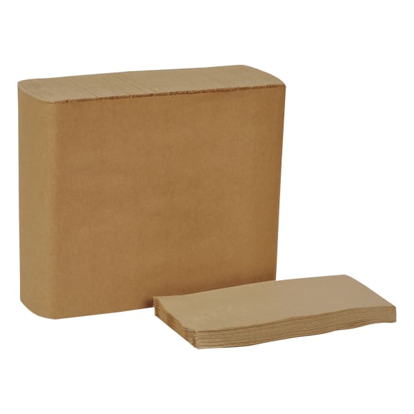 Tork Universal 1-Ply Dinner Napkins, 15in x 17in, Natural, 250 Napkins Per Pack, Carton Of 12 Packs