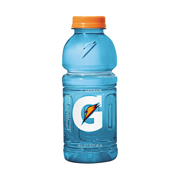 Gatorade Thirst Quencher Bottled Drink - Frost Glacier Freeze Flavor - 20 fl oz (591 mL) - 24 / Carton