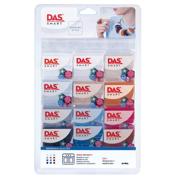 DAS Smart Clay Set, 1 Oz, Warm & Cool, Set Of 12 Packs