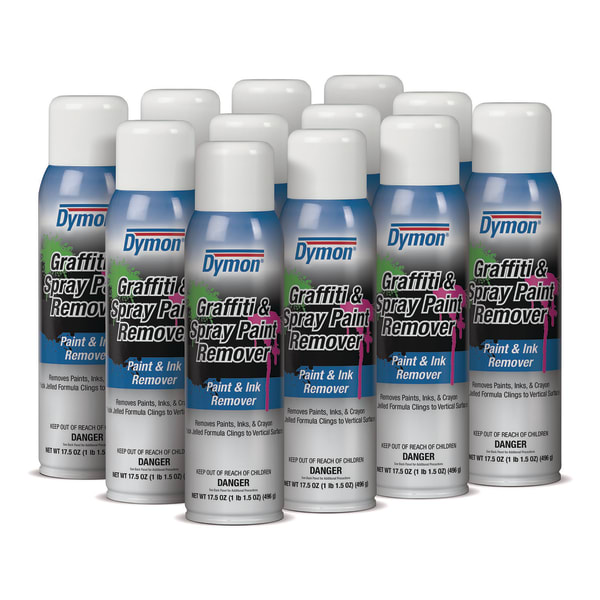 Dymon Graffiti/Paint Remover, Jelled Formula, 17.5 oz Aerosol Spray