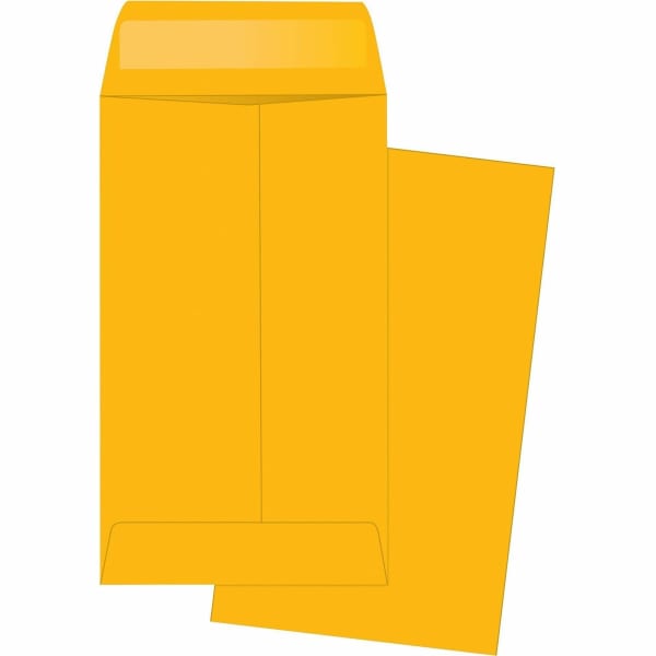 Business Source Small Coin Kraft Envelopes - Coin - #3 - 2 1/2in Width x 4 1/4in Length - 20 lb - Gummed - Brown Kraft - Kraft - 500 / Box