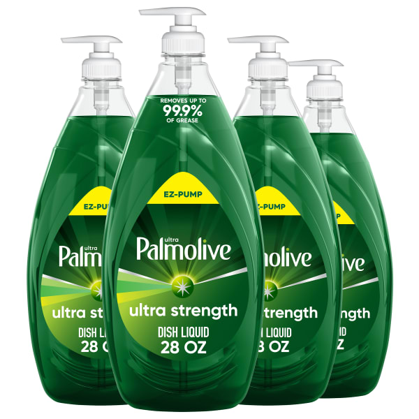 Palmolive Ultra Liquid Dish Soap, Original, 28 Oz, Case Of 4 Bottles