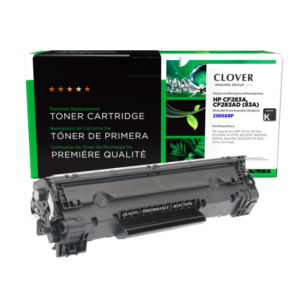 Clover Imaging Group Premium Replacement - Black - compatible - remanufactured - toner cartridge (alternative for: HP CF283A) - for HP LaserJet P2033, P2035, P2036, P2037, P2054, P2055, P2056, P2057