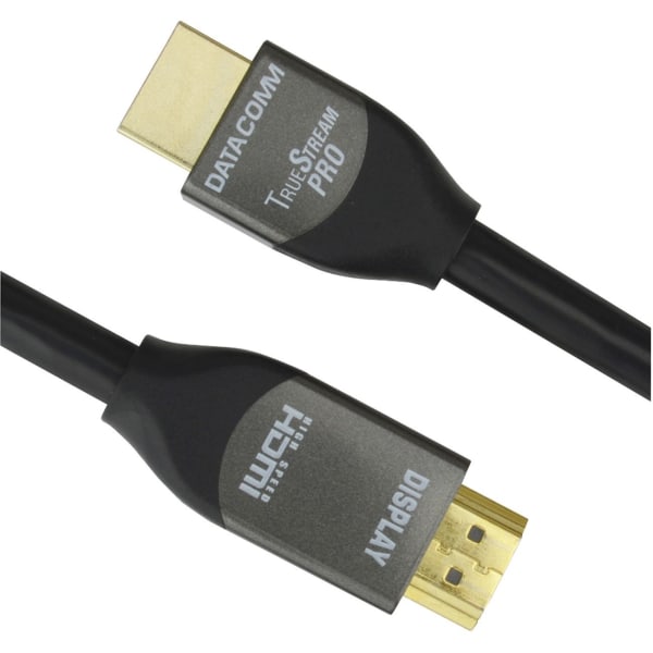DataComm TrueStream Pro HDMI Audio/Video Cable - 20 ft HDMI A/V Cable for Audio/Video Device, Home Theater System - First End: 1 x HDMI Digital Audio/Video - Male - Second End: 1 x HDMI Digital Audio/Video - Male - 18 Gbit/s