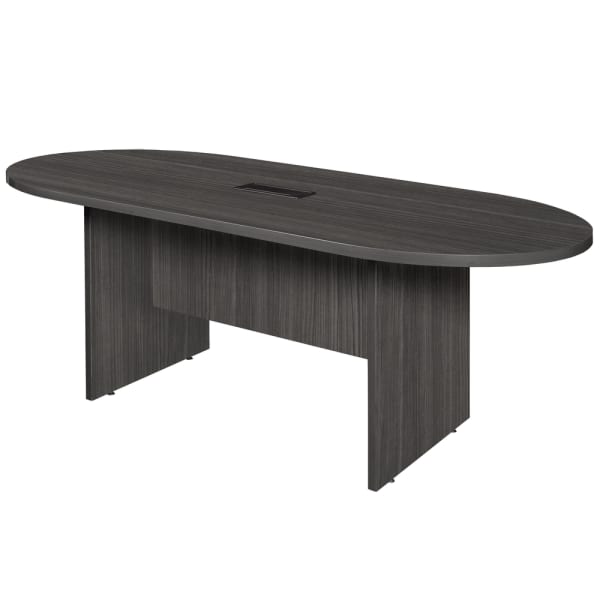 Regency Legacy Melamine Oval Conference Table, 29inH x 71inW x 35inD, Ash Gray
