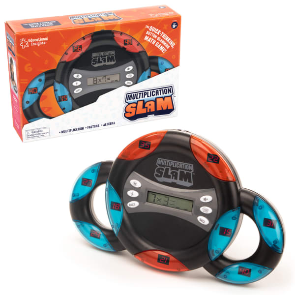 Educational Insights Multiplication Slam Handheld Electronic Math Game, 3rd Grade To 12th Grade