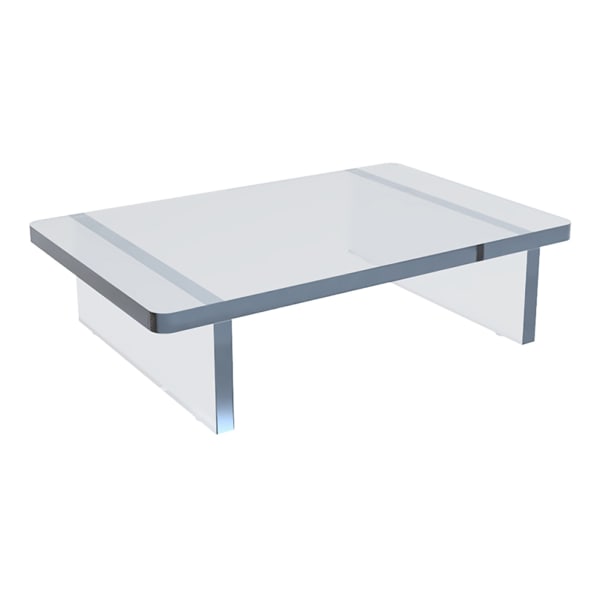 Azar Displays Deluxe Acrylic Monitor Riser Display, 3inH x 11-3/4inW x 7-3/4inD, Clear
