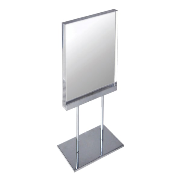Azar Displays Elite Series Acrylic Vertical Block Countertop Sign Holder, 11inH x 8-1/2inW, Clear