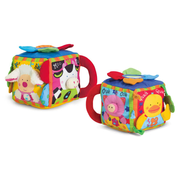 Melissa & Doug Musical Farmyard Cube Learning Toy, Multicolor