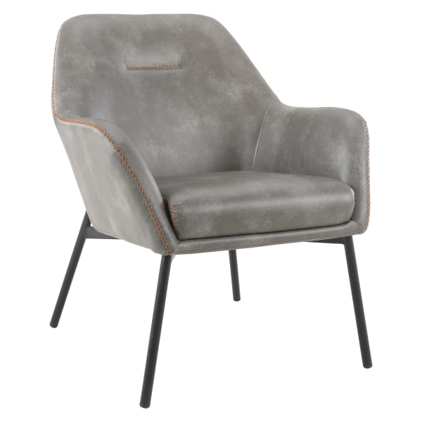 Office Star Brooks Accent Chair, Gray