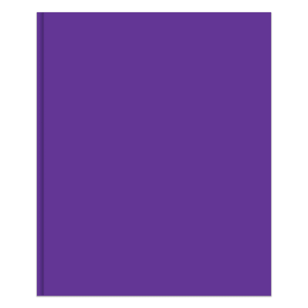 Office Depot Brand 2-Pocket School-Grade Paper Folder with Prongs, Letter Size, Purple