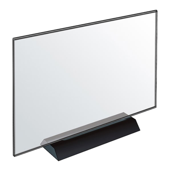Azar Displays Acrylic Frame Sign Holders, 8-1/2inH x 11inW x 3-1/8inD, Clear, Pack Of 2 Holders