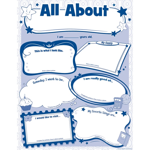 Teacher Created Resources All About Me Poster Pack, Pack Of 32 Posters