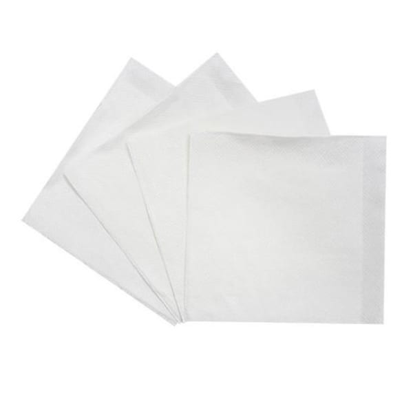 Karat Beverage Napkins, 9in x 9in, White, Set Of 4,000 Napkins