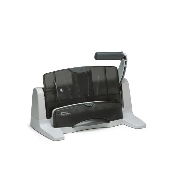 Swingline LightTouch Heavy-Duty Paper Punch, Charcoal/Gray