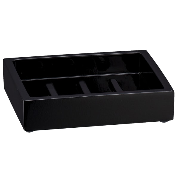 Erwyn Products Brilliance Soap Dishes, Black, Total Qty 8