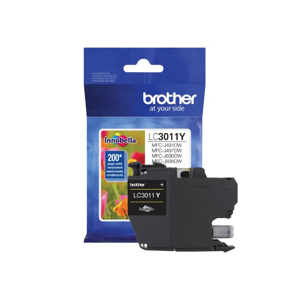 Brother Innobella LC3011Y Original Standard Yield Inkjet Ink Cartridge - Single Pack - Yellow - 1 Each - 200 Pages