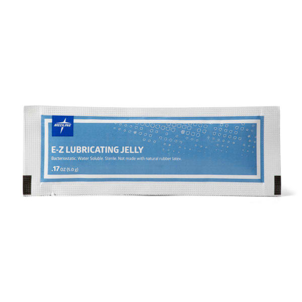 Medline Sterile Lubricating Jelly, 0.18 Oz, Case Of 600
