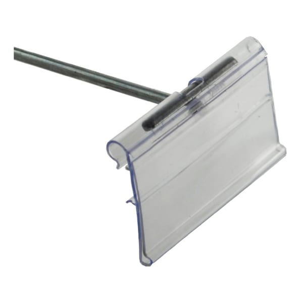 Azar Displays Flip Scan Paper Label Holders, 1-1/4in x 2in, Clear, Pack Of 50 Label Holders