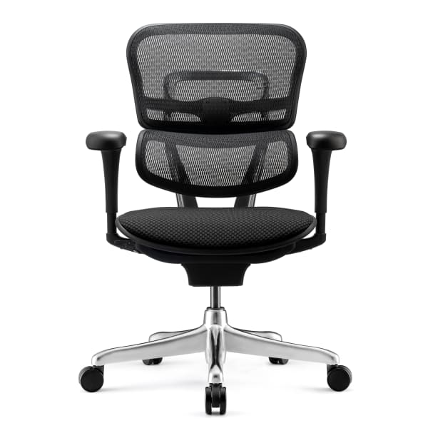 WorkPro 12000 V2 Series Ergonomic Mesh/Fabric High-Back Office Chair, Black/Black, BIFMA Compliant, V12000AS90801V2