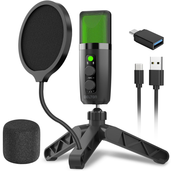 Delton U3000 USB Condenser Computer Microphone