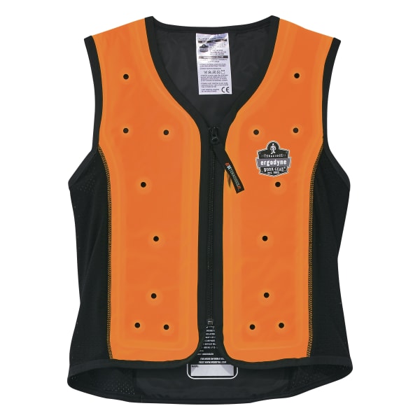 Ergodyne 6685 Dry Evaporative Cooling Vest, XL, Orange, Total Qty 1