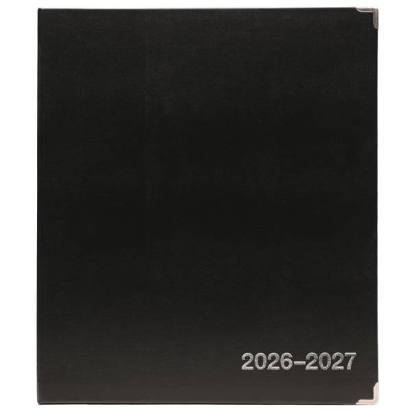 2026-2027 Excello Brands 8.5in x 11in Academic Year Executive Appointment Planner, Weekly/Monthly, 12 Month, Black